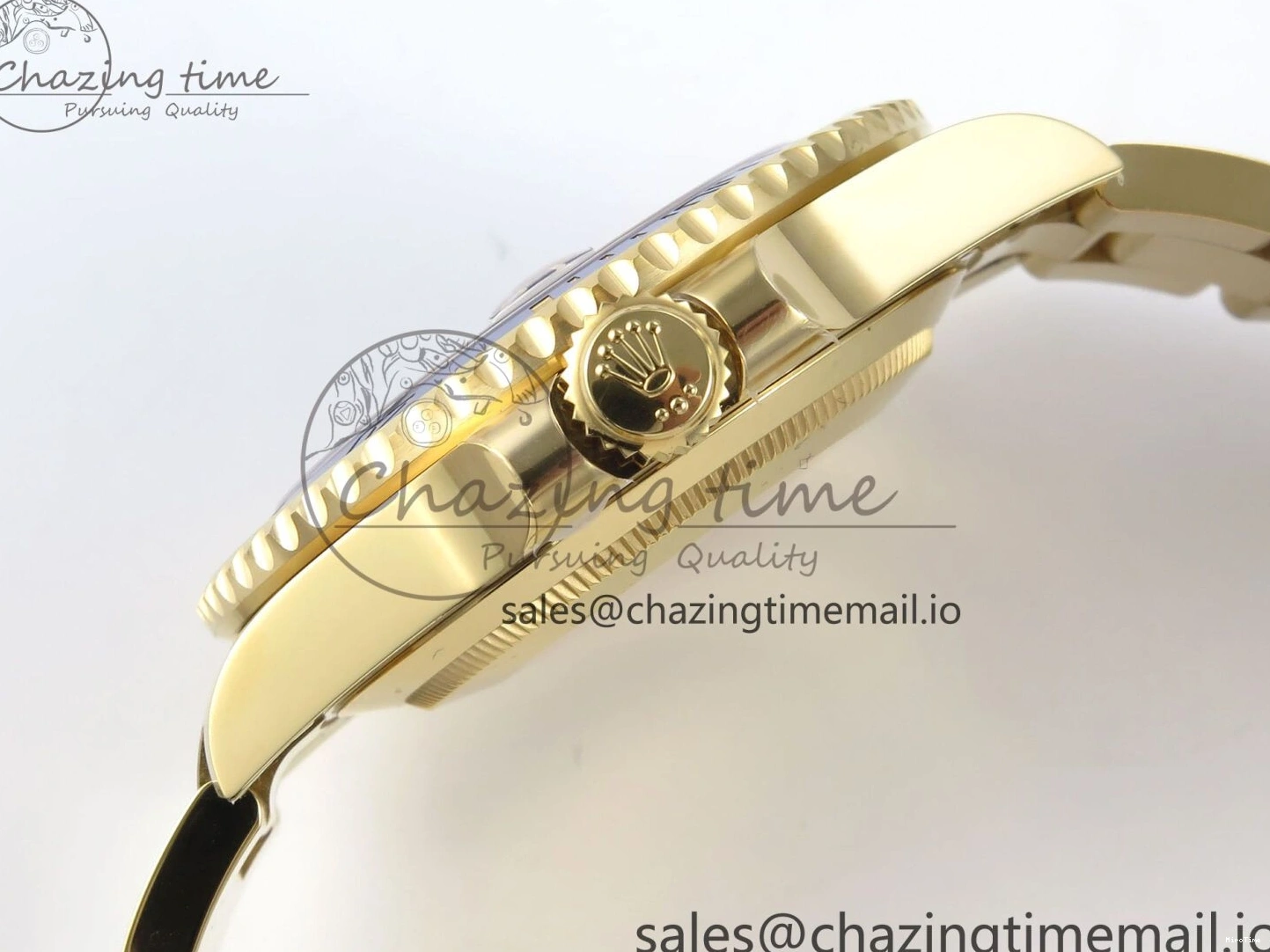 MiroTime 0317 Submariner 41mm 126618 LN THBF 904L Black Ceramic 1:1 Best Edition on YG Bracelet SH UrbanChic 334